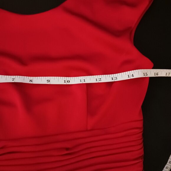 Mikael Aghal, Jersey‎ Knit Layered Party Dress in Red, Size 2, *NWT - Picture 13 of 16